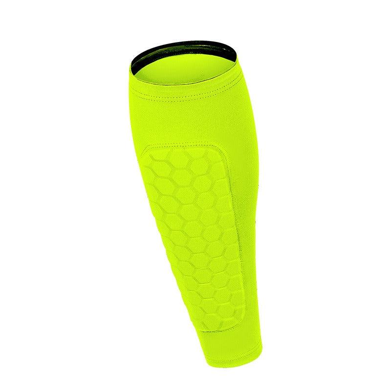 Sports calf protection honeycomb anti-collision leg protectors football basketball cycling running equestrian shin protectors - Miami beauty1