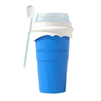 Squeeze Cup Slushy Maker Slushie DIY Plastic Squeeze Cups Double Layer Slushy Maker Smoothie Ice Cups - Miami beauty1