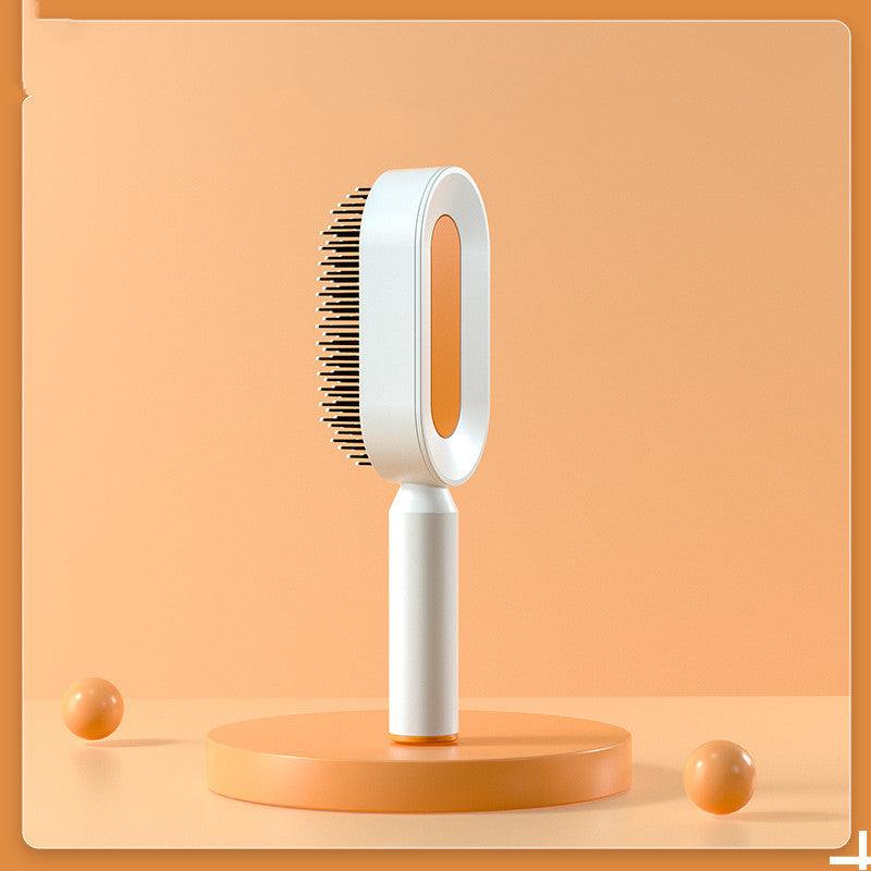 Self Cleaning Hair Brush For Women One-key Cleaning Hair Loss Airbag Massage Scalp Comb Anti-Static Hairbrush - Miami beauty1