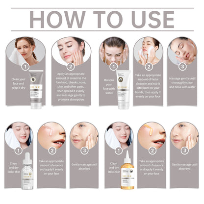 Acne Care Set Brightening Skin Gentle Moisturizing Repair Skin Moisturizing facial set