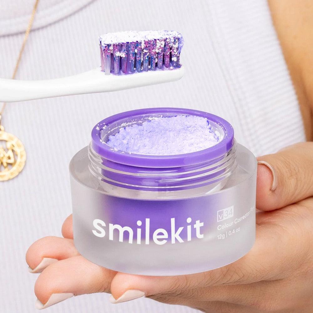 SmileKit V34 whitening tooth powder household portable whitening tooth powder - Miami beauty1