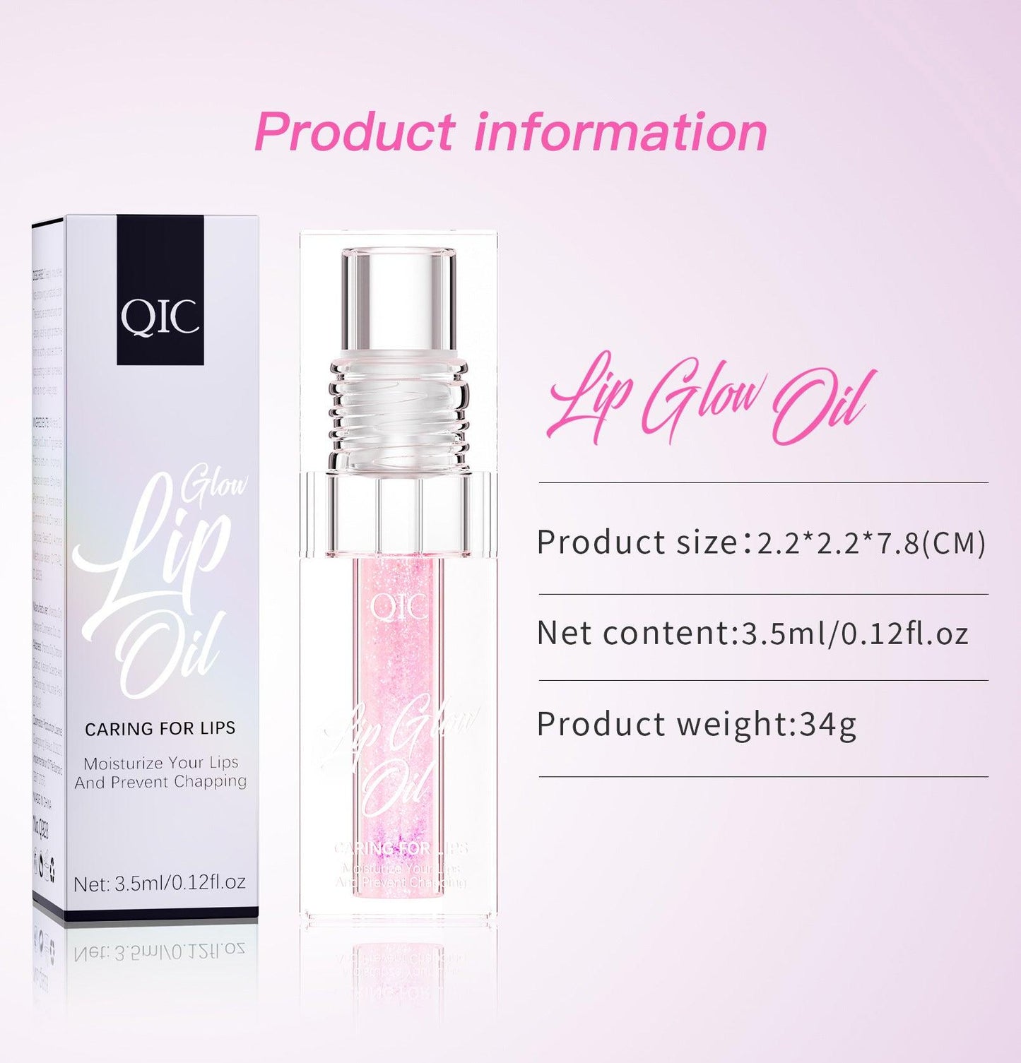 QIC color-changing lip  gloss oil