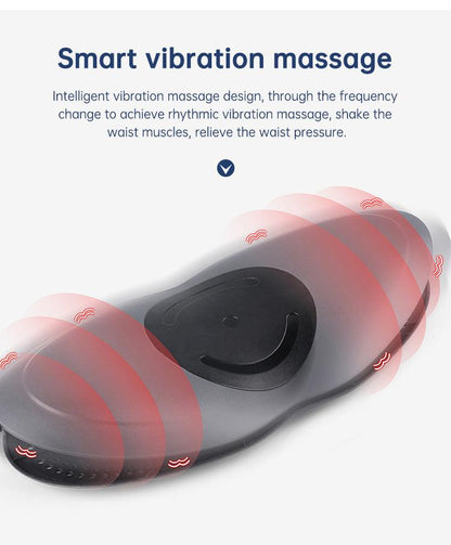 Waist Massager Lumbar Traction Inflatable Hot Compress Back Cervical Stretcher Massage Air Pressure Reduce Relief Pain - Miami beauty1