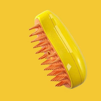 Grooming Brush for Pets Multifunctional Pet Grooming Tool Banana Shape Steamy Cat Brush for Hair Removal Grooming Pet for Pets - Miami beauty1