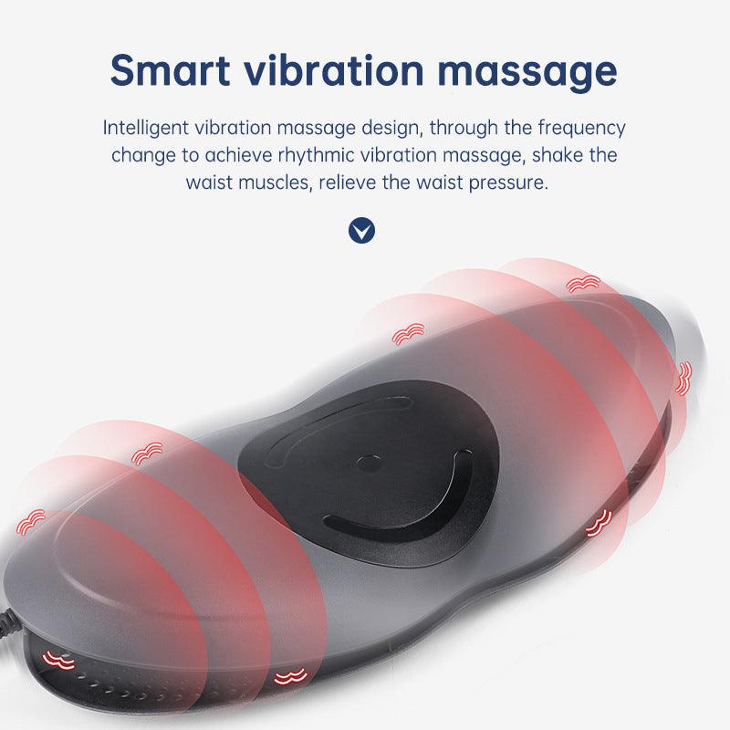 Waist Massager Lumbar Traction Inflatable Hot Compress Back Cervical Stretcher Massage Air Pressure Reduce Relief Pain - Miami beauty1