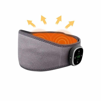 EMS Pulse Massage 16 Levels Keep Warm Waist Support Belt Heat Compress Pain Relief Electric Portable Back Waist Massager - Miami beauty1