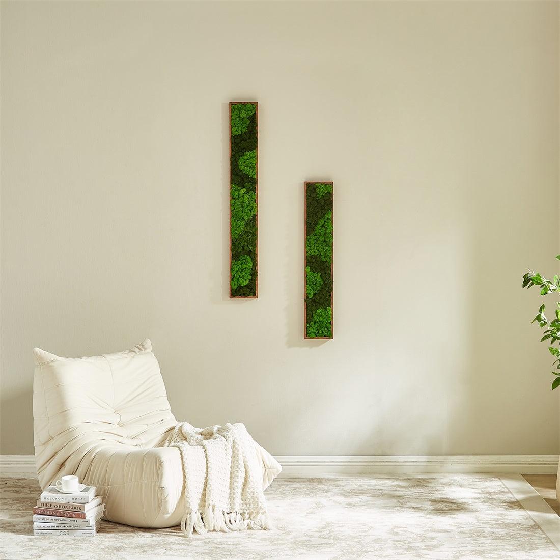 Rectangular Mixed Moss Wall Art, only the Medium - Miami beauty1