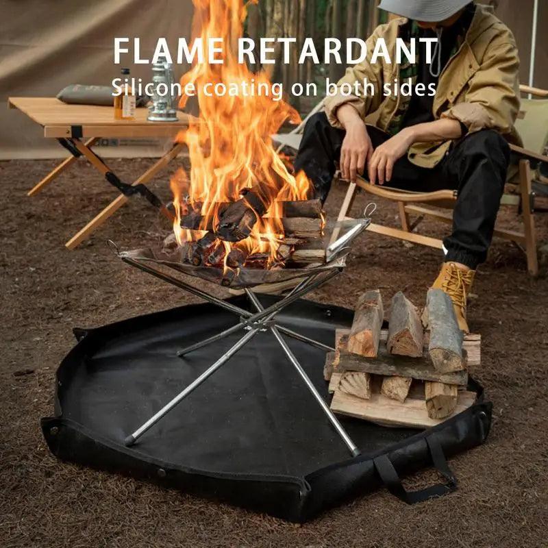 Camping Fireproof Mat Hexagonal Folding Heat Resistant Flame Retardant Insulation Pad Stove Anti Flame Padding Camping Supplies - Miami beauty1