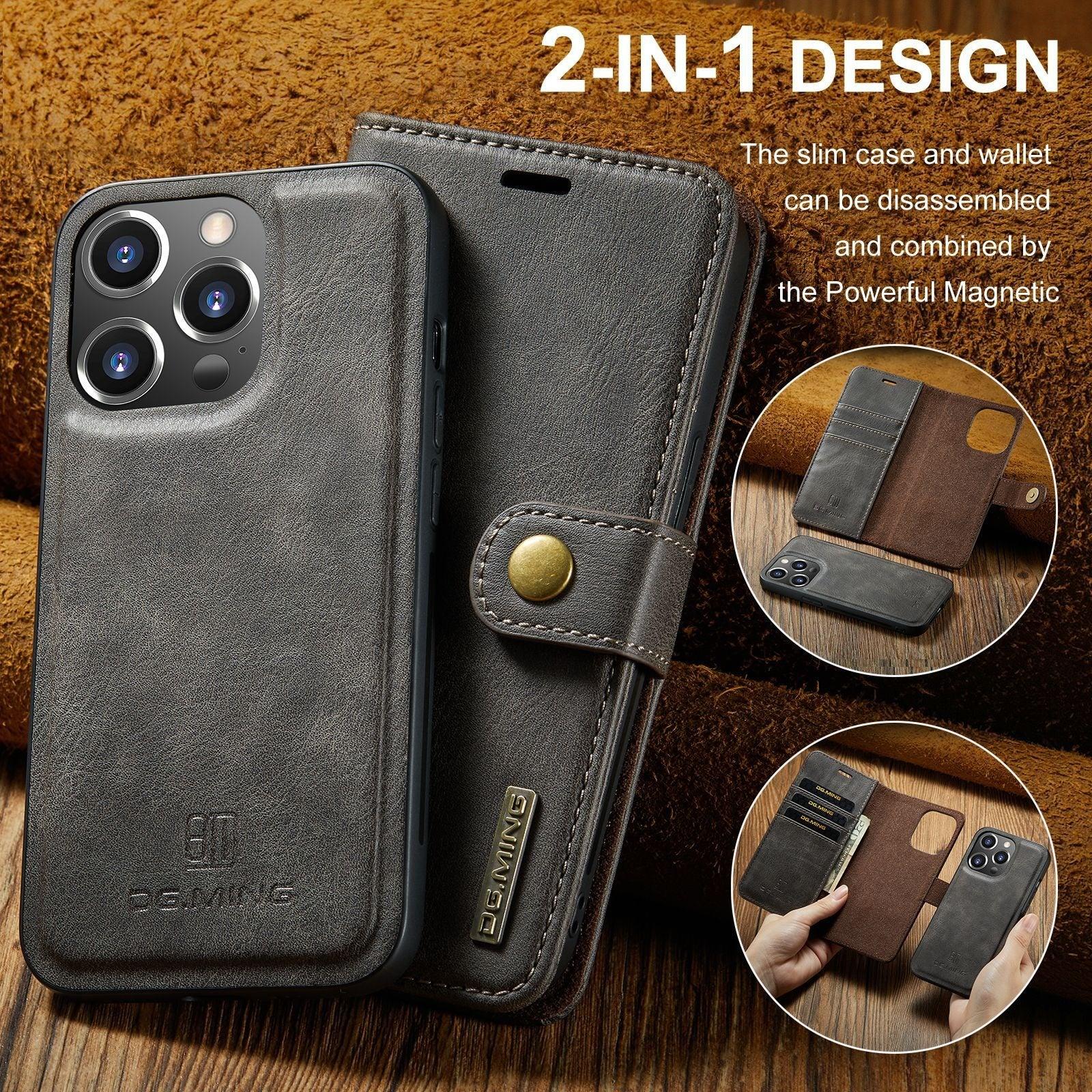 Suitable for iPhone 14 Pro Max Magnet Split Phone Leather Case iPhone 13 Pro Max Protective Case - Miami beauty1