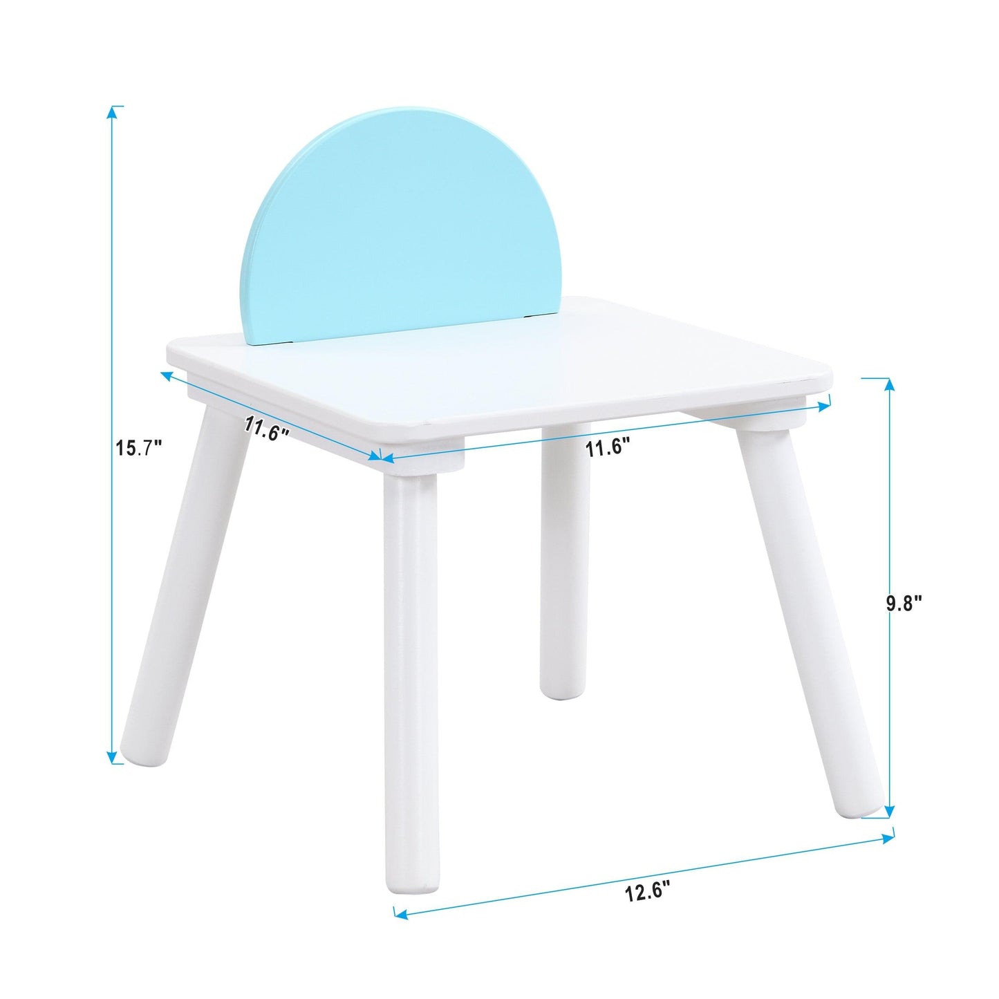 Children's panel table with 4 chairs - Miami beauty1