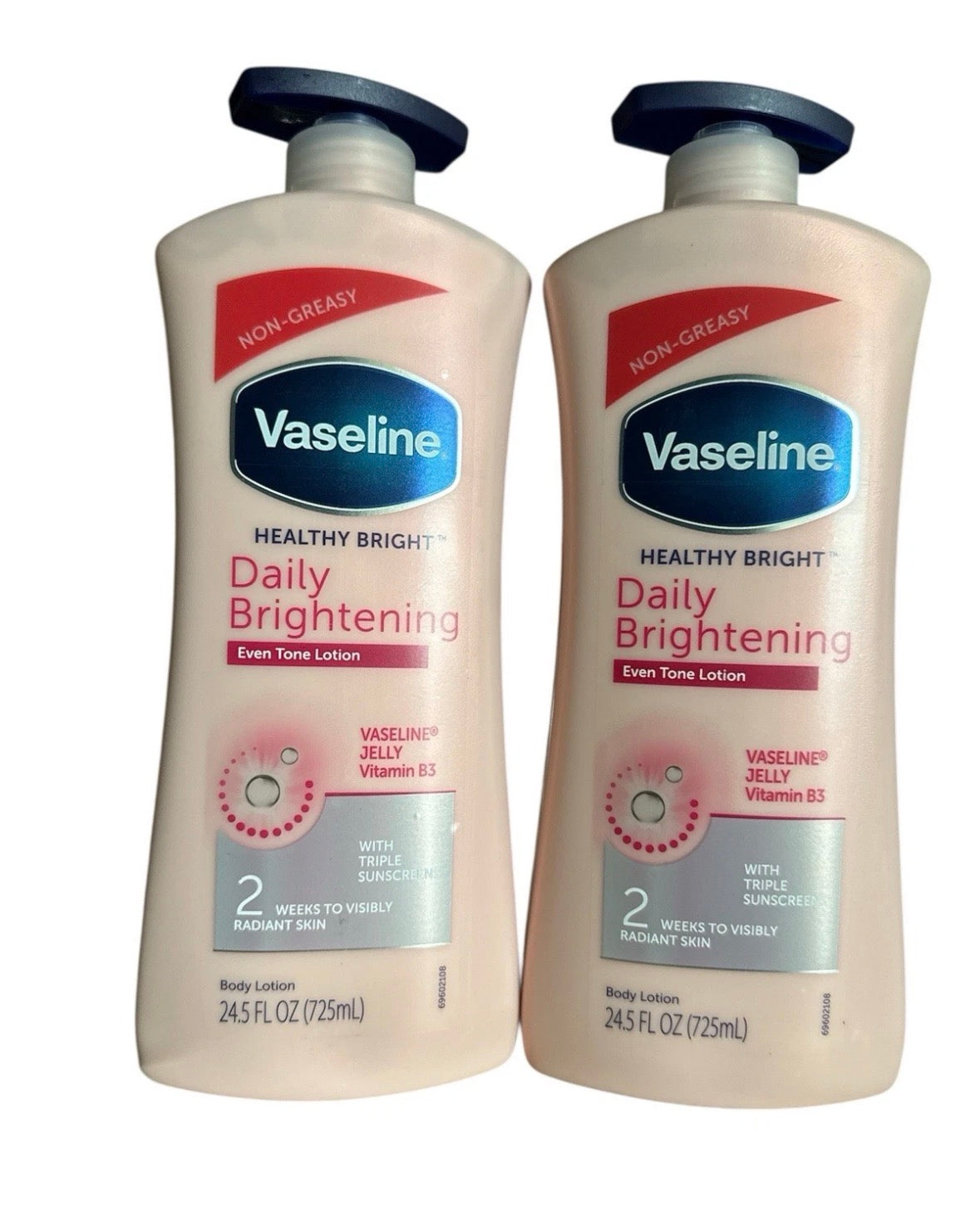 Vaseline Daily Brightening Even T Lotion Triple Sun Screen 725ml 2 bottles ✅