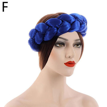 New Fashion Candy Color Women Braids Headbands Elastic Headwear Hair African Female Turban Bands Accessories Bandana Bandag L8y4 - Miami beauty1