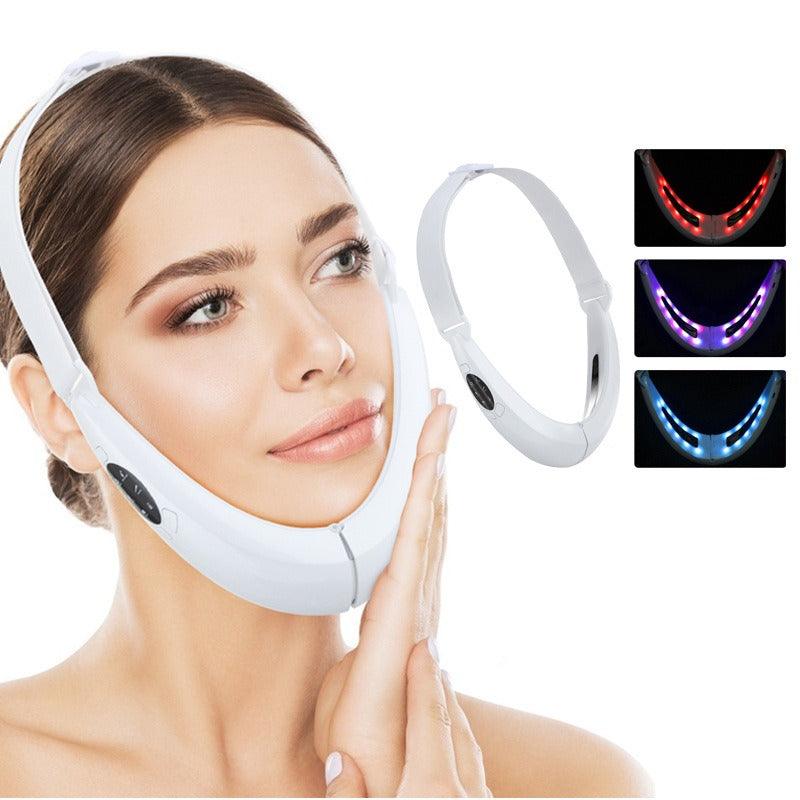 New Micro Current Colorful Light Beauty Slimming Instrument Tool Intelligent Tuina Hot Apply Lifting V-shaped Slimming - Miami beauty1