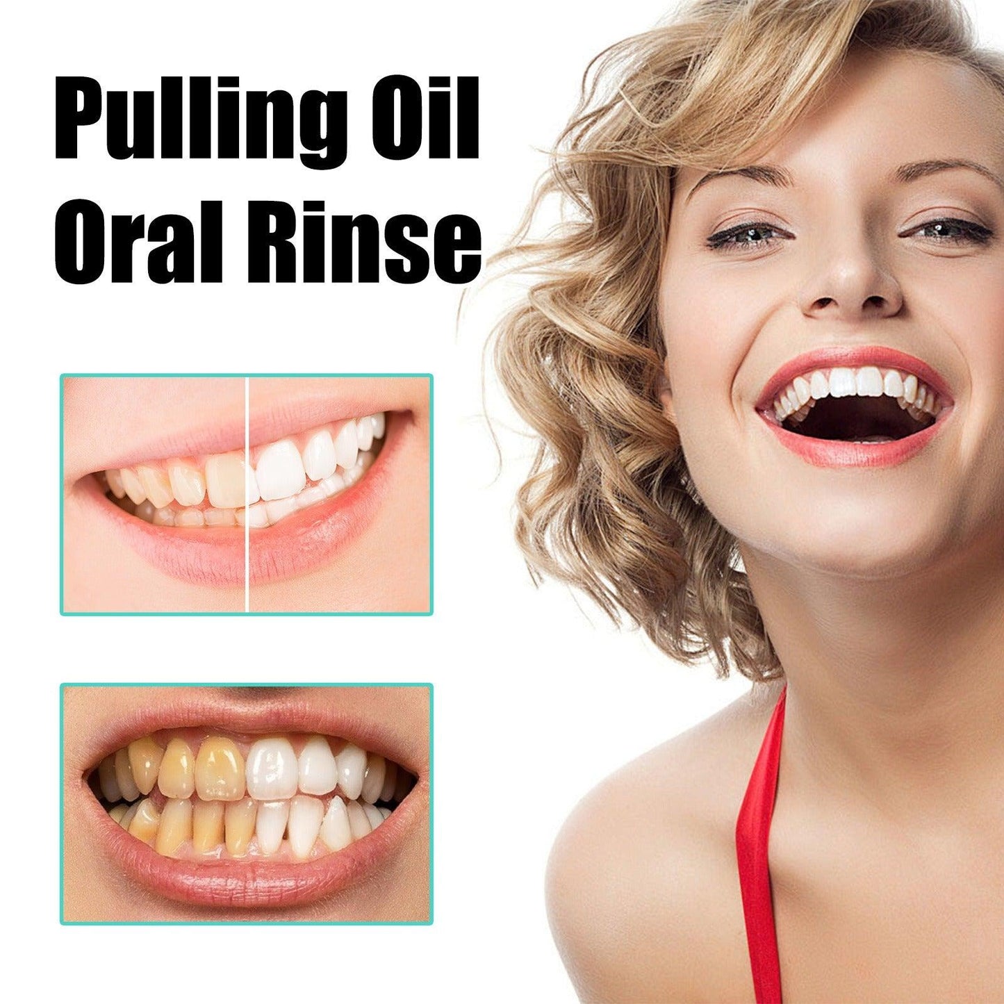 EELHOE   Oral Coconut Oil Mouthwash Removes Stains Beautifies Teeth Freshens Breath Cleans Mouth And Protects Gums