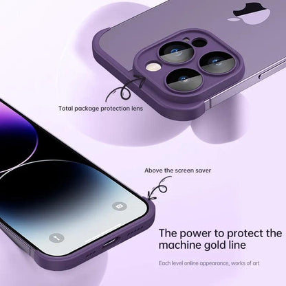 Luxury With Lens Protector Corner Pad Soft Silicone Case For iPhone 15 14 Pro Max Shockproof Phone Cover For iPhone 15 12 13 14 - Miami beauty1