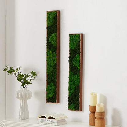 Rectangular Mixed Moss Wall Art, only the Medium - Miami beauty1