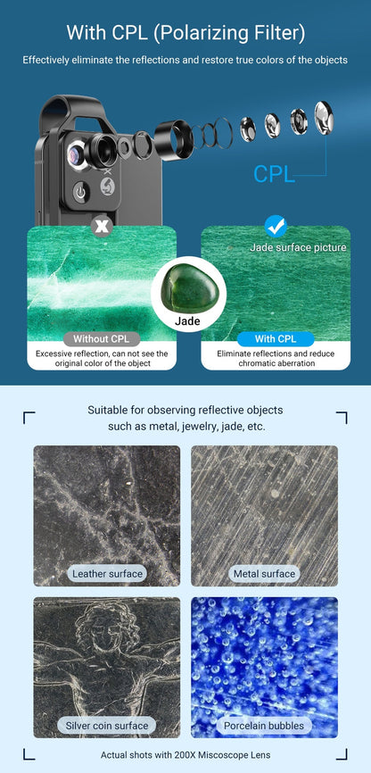 200X magnification Lens for Mobile Phone