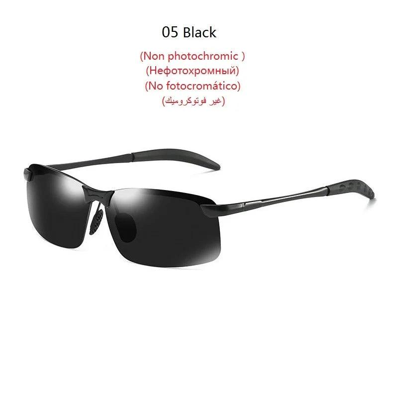 Photochromic Sunglasses Men Polarized Driving Chameleon Glasses Male Change Color Sun Glasses Day Night Vision Driver's Eyewear - Miami beauty1