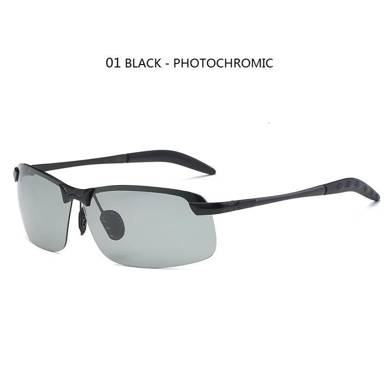 Photochromic Sunglasses Men Polarized Driving Chameleon Glasses Male Change Color Sun Glasses Day Night Vision Driver's Eyewear - Miami beauty1