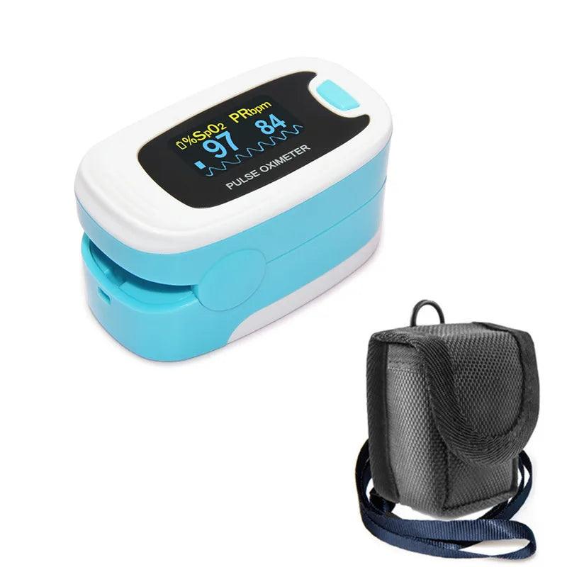 CONTEC Fingertip Pulse Oximeter Blood Oxygen Saturation SPO2 Heart Rate Monitor Tonometer Household Digital Pulse Monitor - Miami beauty1