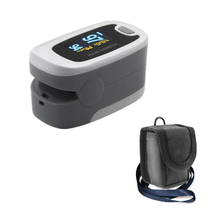 CONTEC Fingertip Pulse Oximeter Blood Oxygen Saturation SPO2 Heart Rate Monitor Tonometer Household Digital Pulse Monitor - Miami beauty1