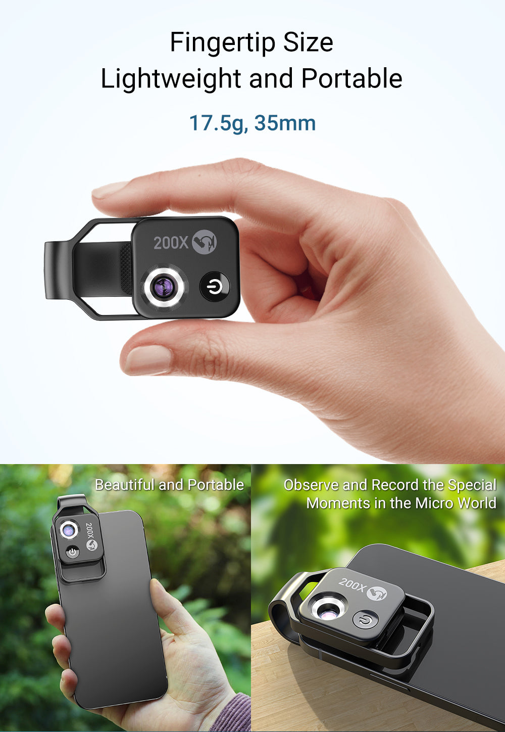 200X magnification Lens for Mobile Phone