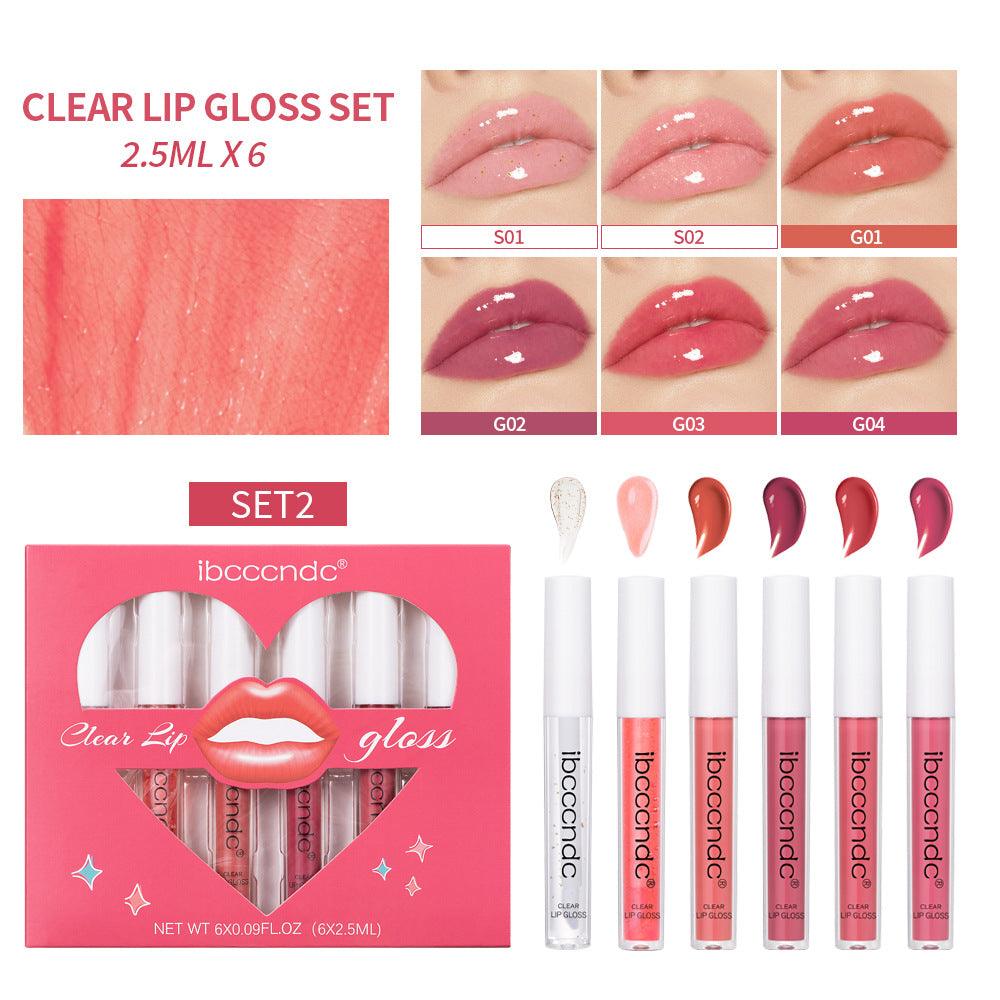 Transparent Lip Gloss Suit Liquid Lipstick - Miami beauty1