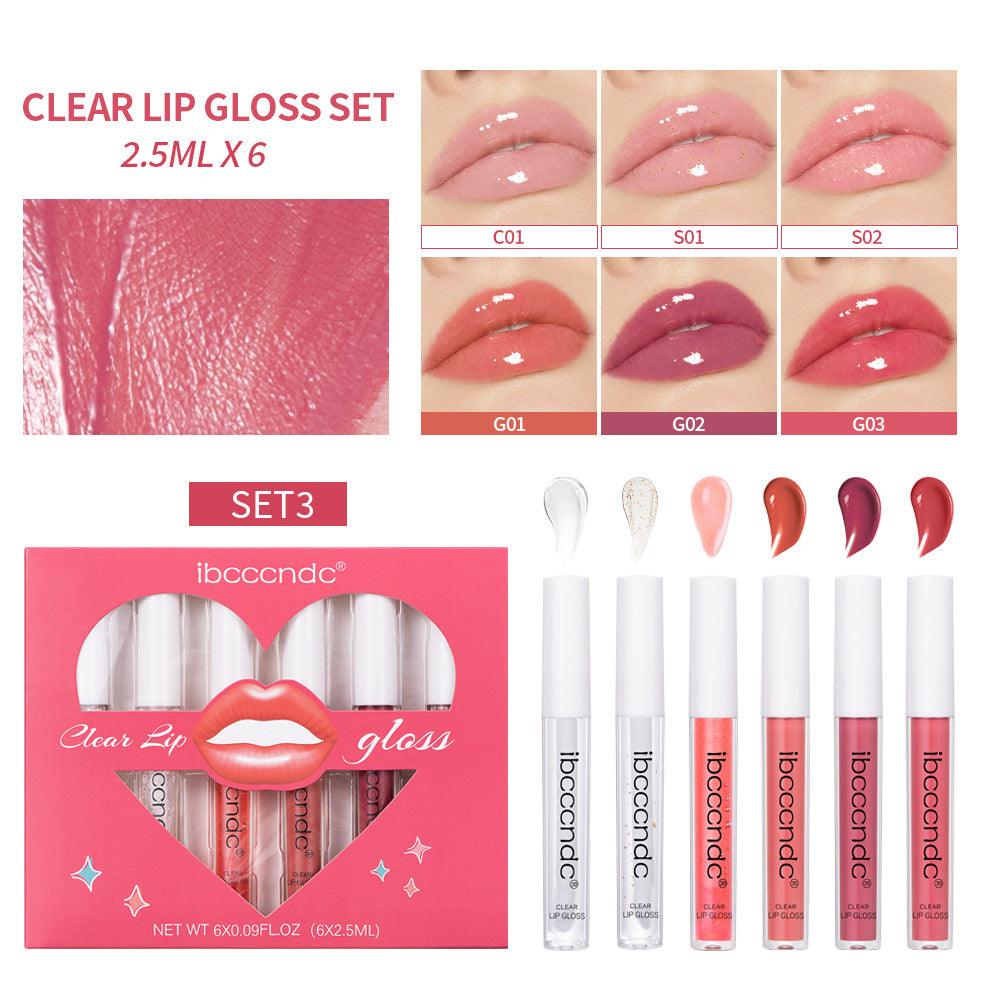 Transparent Lip Gloss Suit Liquid Lipstick - Miami beauty1