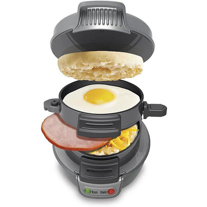 Household Breakfast Machine Hamburg Sandwich Maker With Egg Cooker Ring Machine Bread Sandwich Machine Waffle Machine - Miami beauty1