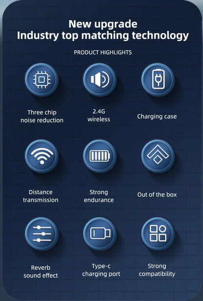 Plug & Play Wireless Clip on Mic