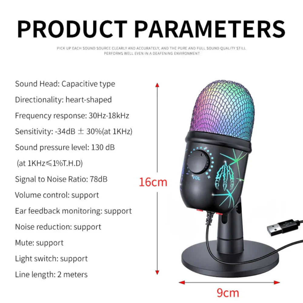 Onetify RGB Gaming Microphone
