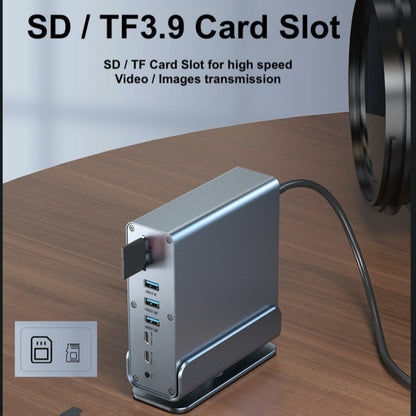 15 in 1 Type C Docking Stand Station Hub Supports Multiple Monitors