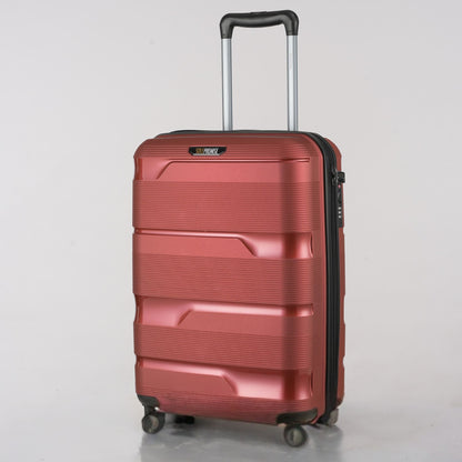20-inch Red Carry-On Hardcase Roller Luggage with 360° Wheels