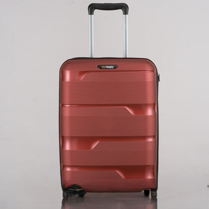 20-inch Red Carry-On Hardcase Roller Luggage with 360° Wheels
