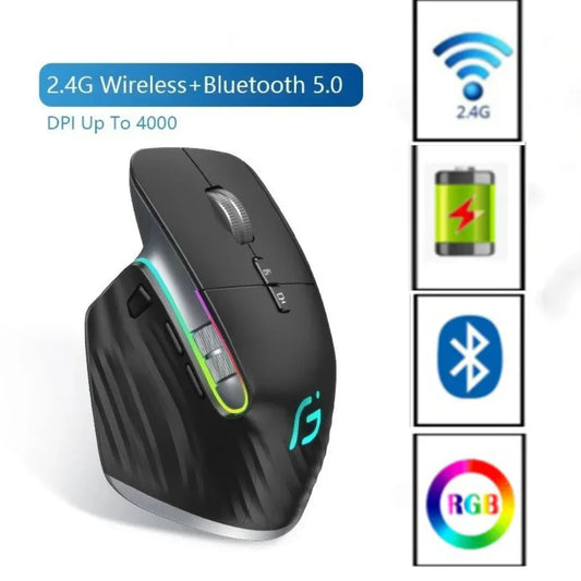 Dragon Dual Mode Bluetooth 2.4Ghz Wireless Gaming Mouse