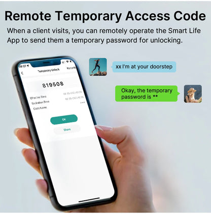 VBU Tuya Smart BLE Fingerprint Door Lock Digital Electronic Lock with Password/Key/Smart Life/ Tuya APP Unlock