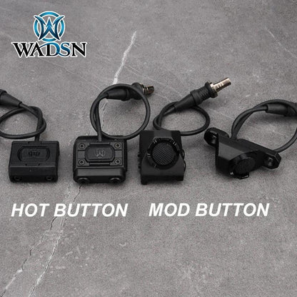 Tactical UNIT ModButton Hot Button Pressure Remote Switch Mlok Keymod 20mm Rail For Surefir M300 M600 DBAL-A2 PEQ15 2.5 SF PLUG - Miami beauty1