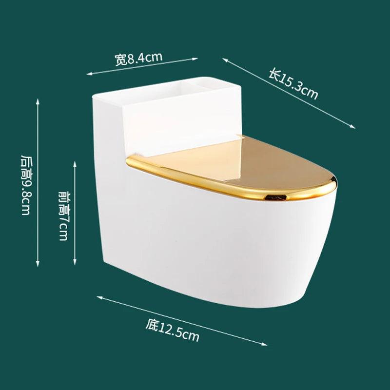 Creative Toilet Ashtray Home Bathroom Storage Cigarette Case with Lid Wall-mounted Plastic Ashtray Suitable for Home Office Use - Miami beauty1