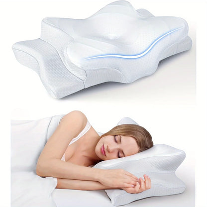 Odorless Orthopedic Memory Foam Neck Pillow Ergonomic Cervical Support for Neck And Shoulder Pain Relieving Sleeping Aid