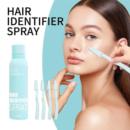 Hair Identifier Spray Set For Face Shaving Moisturizing Dermaplaner Spray For Face Shaving Skin Care Hair Recognition Spray