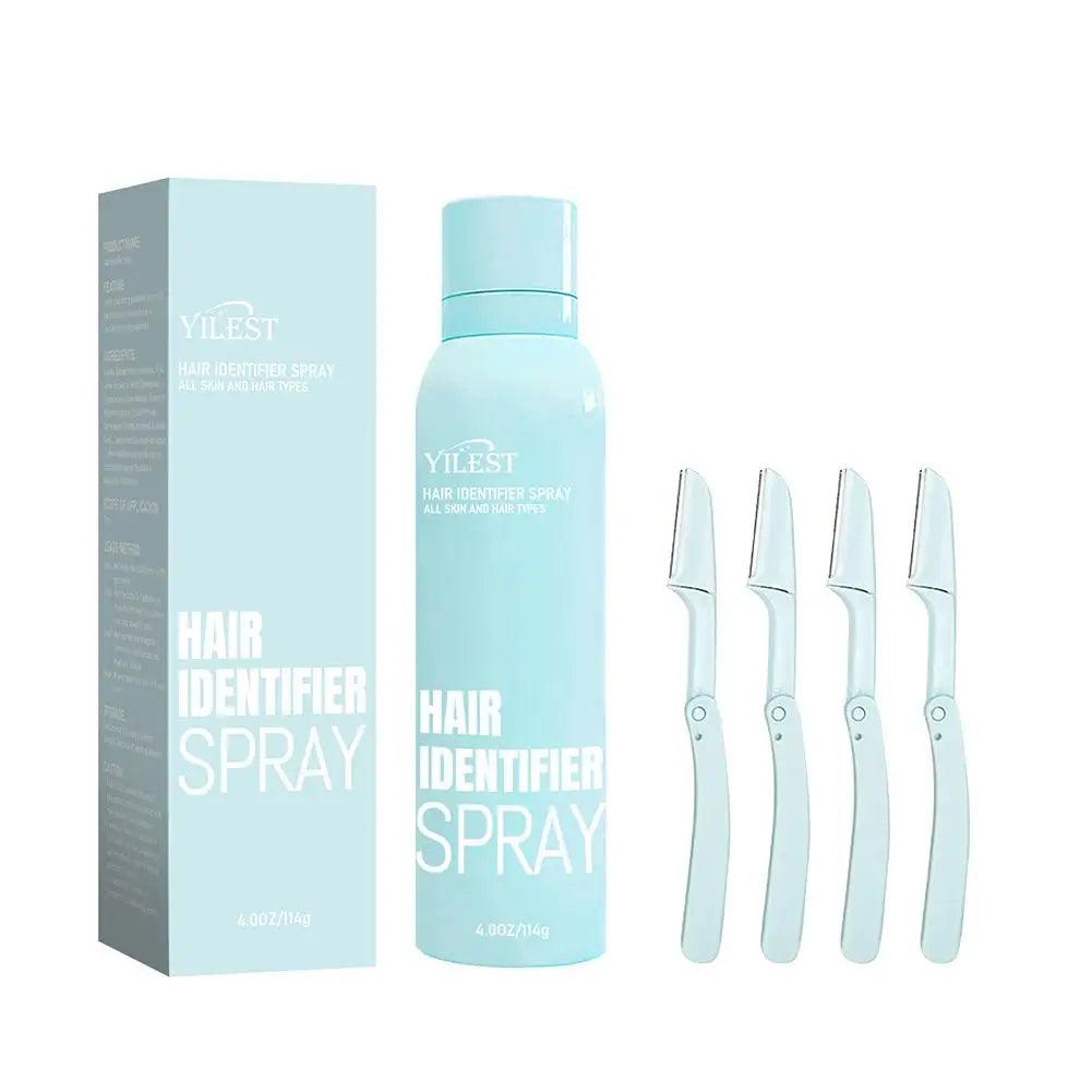 Hair Identifier Spray Set For Face Shaving Moisturizing Dermaplaner Spray For Face Shaving Skin Care Hair Recognition Spray