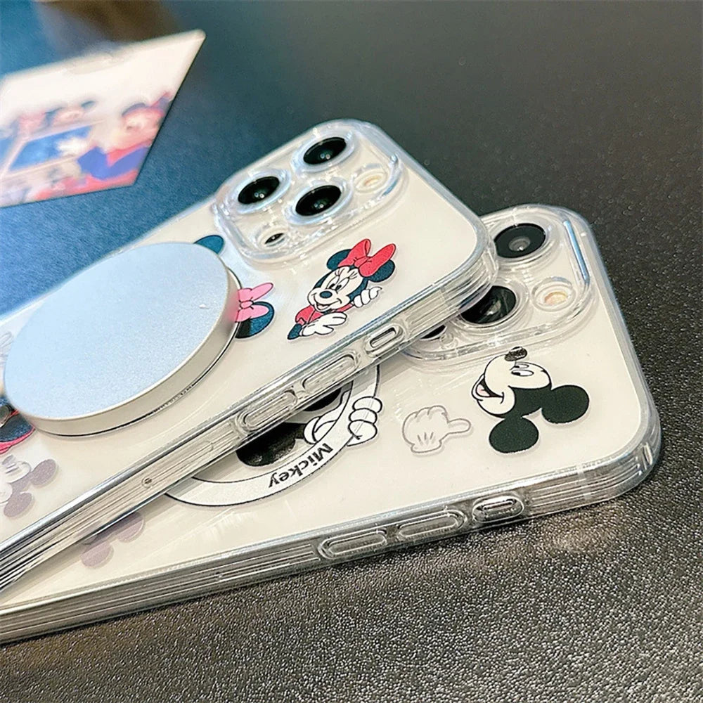 Mickey Minnie Mouse For Magesafe Magnetic Wireless Charge Phone Case