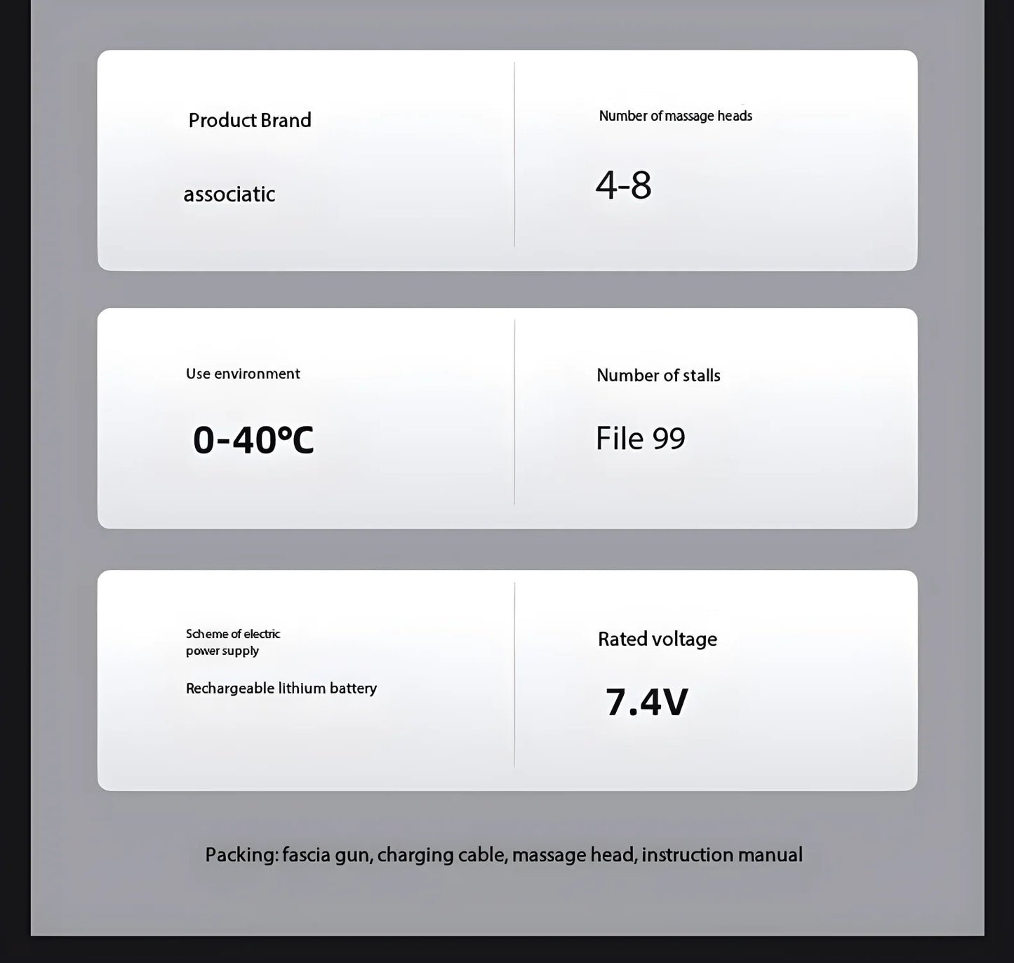 N2 N3 Fascia Gun Lenovo Brand Muscle Relaxation Massager 6-8Massage Head Long Lasting Battery Life LED Touch Portable Massager