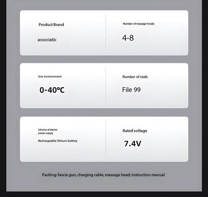 N2 N3 Fascia Gun Lenovo Brand Muscle Relaxation Massager 6-8Massage Head Long Lasting Battery Life LED Touch Portable Massager