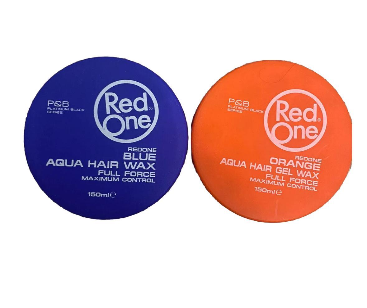 RedOne Orange&blueAqua Hair Gel Wax Full Force 150 ml (5 fl oz) ✅ - Miami beauty1