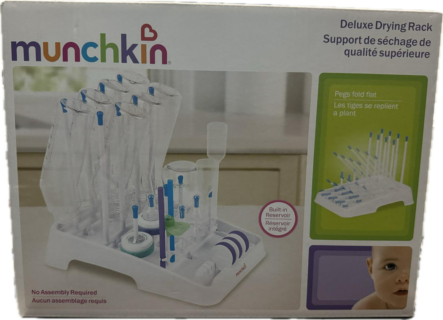 Munchkin Deluxe Drying Rack Foldable Round Tips Prevent Scratching ✅ - Miami beauty1