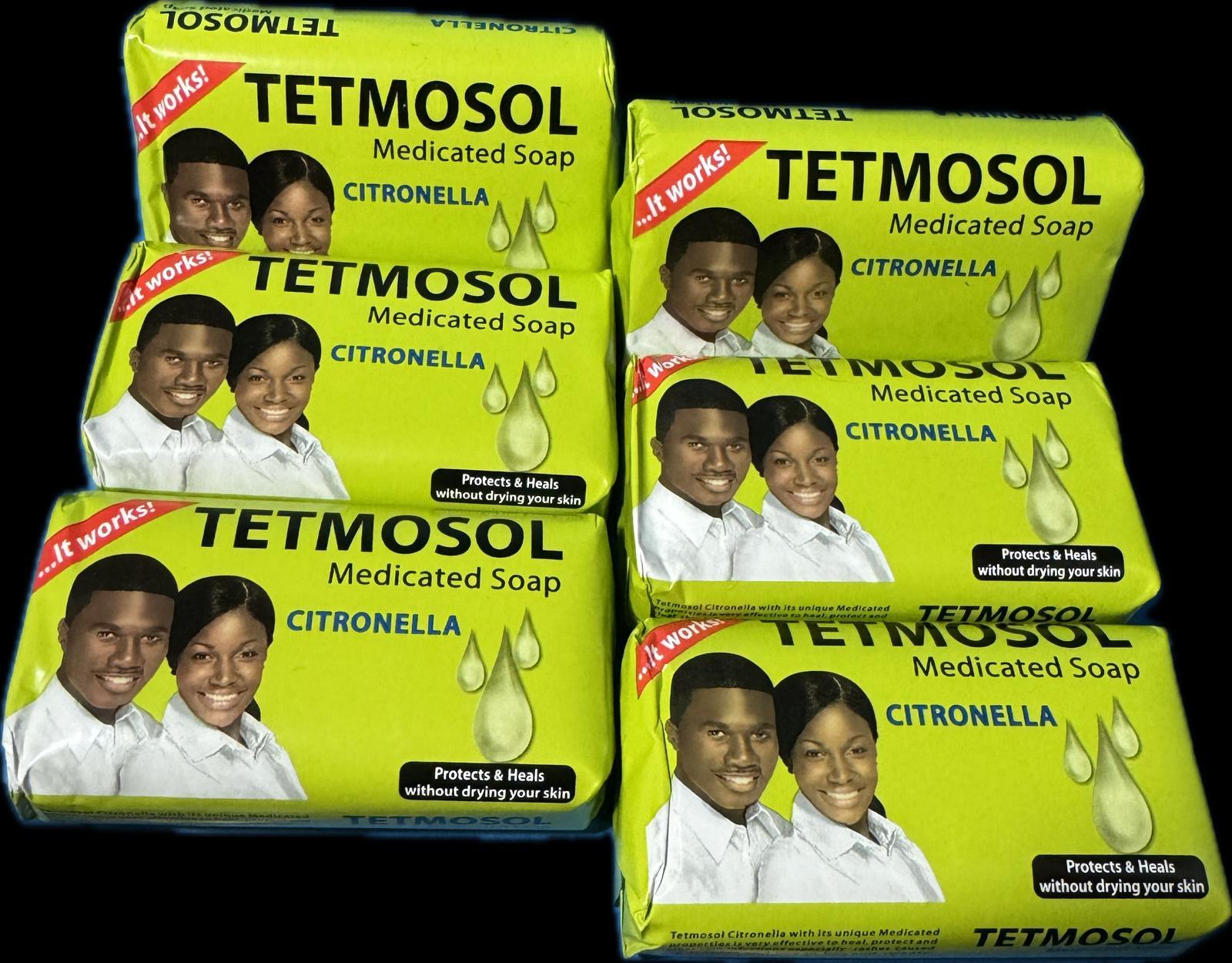 Tetmosol Medicated Soap Citronella LOT OF 6 SOAPS. USA 🇺🇸 SELLER 75grm✅ - Miami beauty1