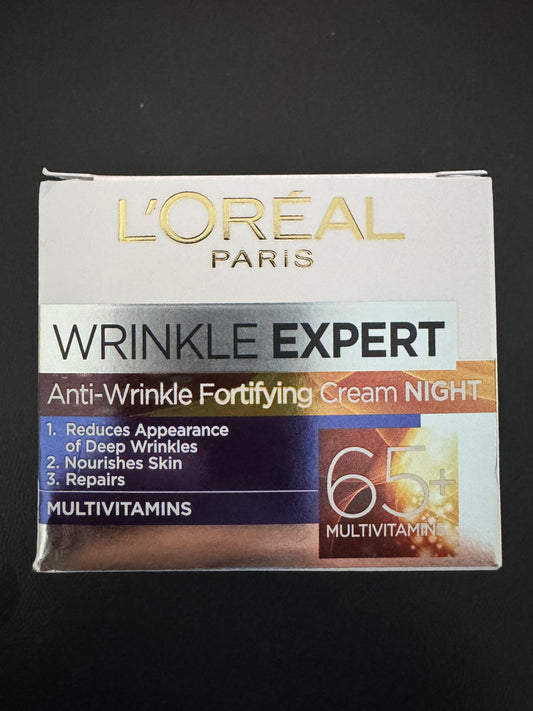 L'Oreal Paris Wrinkle Expert 65+ Anti-Wrinkle Night Cream 50ml - Wilko