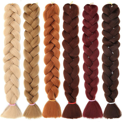 African Chemical Fiber Wig Large Braid Jumbo Braid Hair Dirty Braid High Temperature Yakis Braid - Miami beauty1