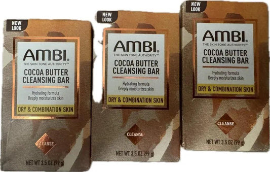 AMBI Dry Skin Care Cocoa Butter soap 3.5 oz NEW LOOK (3BAR) - Miami beauty1